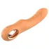 Glam - böjlig räfflad vibrator (persikofärgad)
