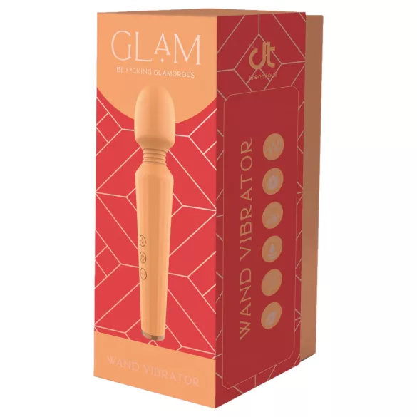 Glam - uppladdningsbar massagervibrator - orange