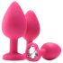 Flirts analträning kit - analplugg set (3 st) - rosa