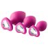 Flirts analträning kit - analplugg set (3 st) - rosa
