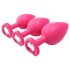Flirts analträning kit - analplugg set (3 st) - rosa
