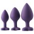 Flirts analträningkit - analplugg set (3 st) - lila