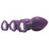 Flirts analträningkit - analplugg set (3 st) - lila