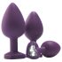 Flirts analträningkit - analplugg set (3 st) - lila