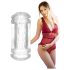 Grannen Sophia - Fick- och Munvibrator (Transparent)
