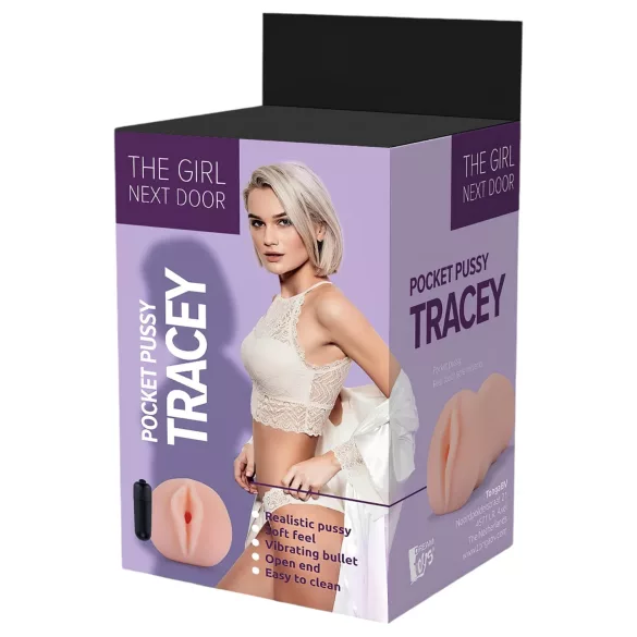 The Girl Next Door Tracey - masturbator med vibration - realistiskt material