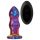 Glamour Glas - radiostyrd, glas anala vibrator - vågig (färgglad)