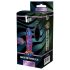 Glamour Glas - radiostyrd, glas anala vibrator - vågig (färgglad)