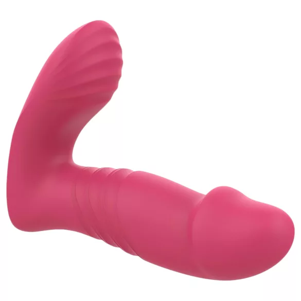 Dreamtoys - fjärrstyrd bärbar vibrator med stötfunktion - rosa