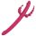Dreamtoys Anywhere Njutningsvibe - uppladdningsbar, 4-delad vibrator (rosa)