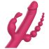 Dreamtoys Anywhere Njutningsvibe - uppladdningsbar, 4-delad vibrator (rosa)