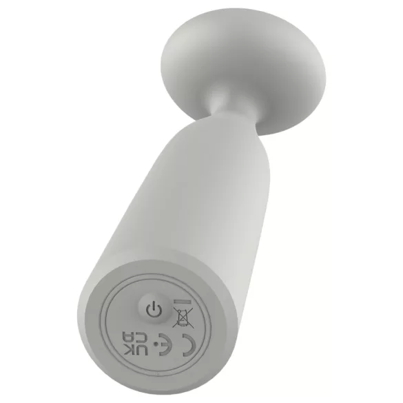 Nude Luna - minivibrator wand - uppladdningsbar - grå