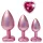 Dreamtoys Gleaming Love - hjärtformad analpluggset (rosa)