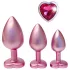 Dreamtoys Gleaming Love - hjärtformad analpluggset (rosa)