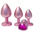 Dreamtoys Gleaming Love - hjärtformad analpluggset (rosa)