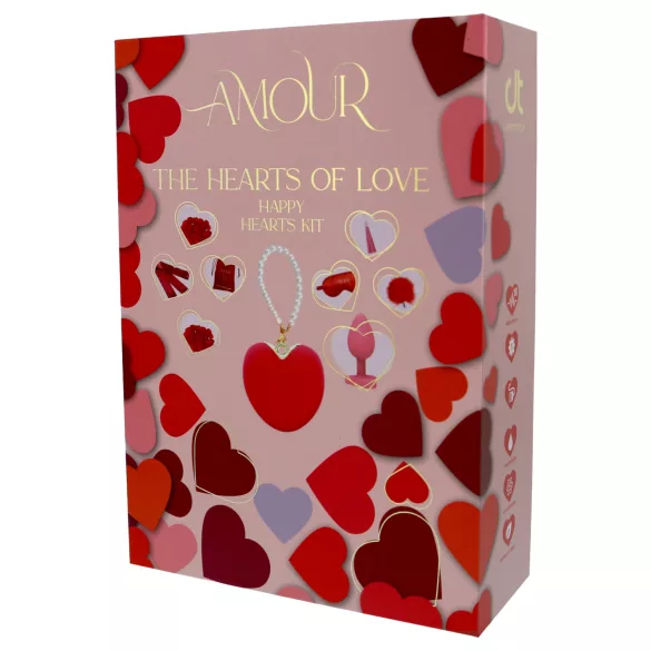 Dreamtoys Amour - hjärtformad vibrator presentset (röd)