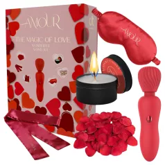 Dreamtoys Amour - stavvibrator-set (röd)