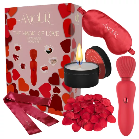 Dreamtoys Amour - stavvibrator-set (röd)