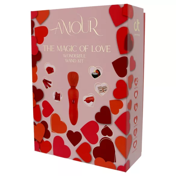 Dreamtoys Amour - stavvibrator-set (röd)