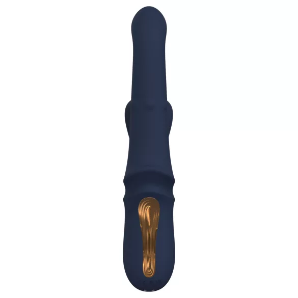 Goddess Iris - pärlbesatt vibrator med klitoriskläpp (blå)