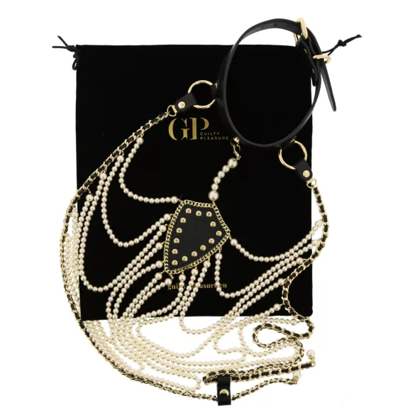 Guilty Pleasure Allure - halsbands- och kroppskedjeset (svart)