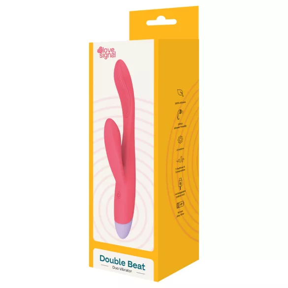 Dreamtoys - Rabbitvibrator med klitorisstimulans - röd