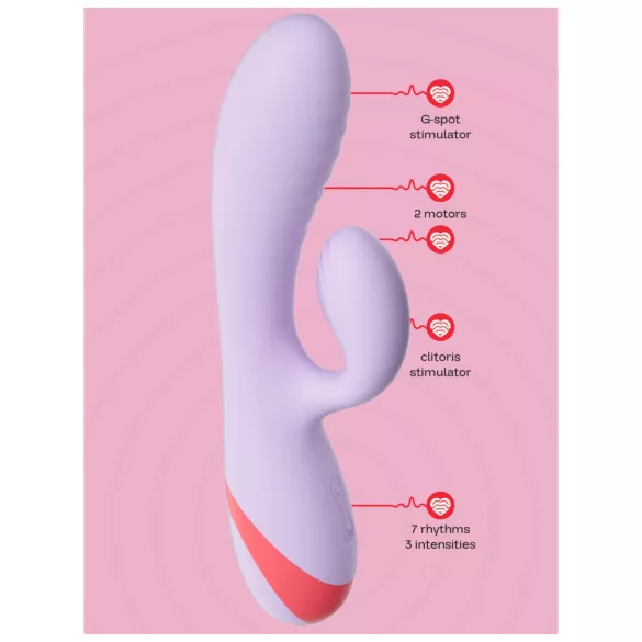 Dreamtoys Love Signal - klitorisstimulator med arm (lila)