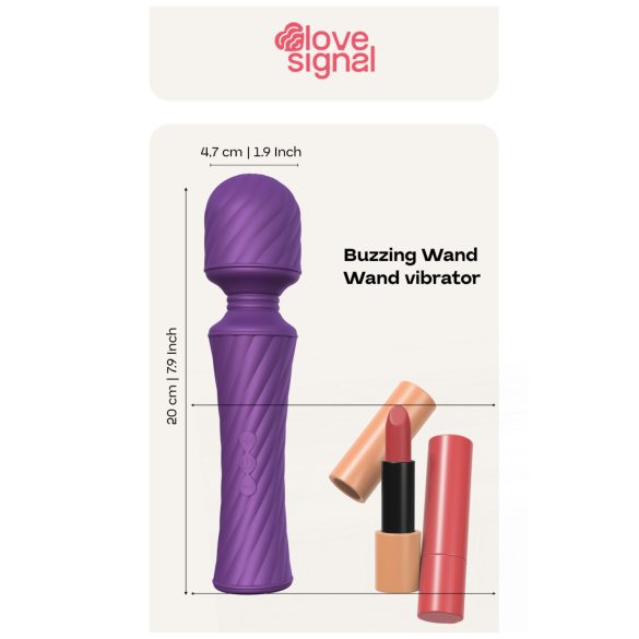 Dreamtoys - vibratorstav med massage - lila