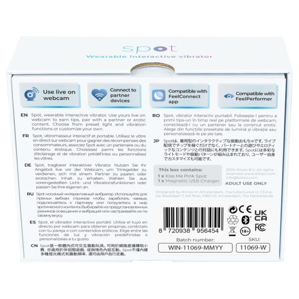 Kiiroo Spot - vibrerande ägg - rosa