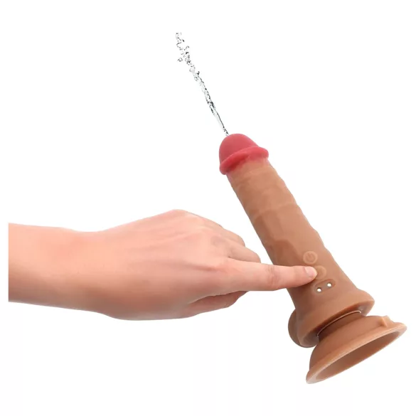 Kiotos Cox Power - vibrerande sprutande dildo med fjärrkontroll (natur)