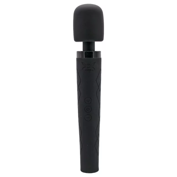 Pixey Deluxe Black Velvet - stavvibrator L (svart)