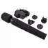 Pixey Deluxe Black Velvet - stavvibrator L (svart)