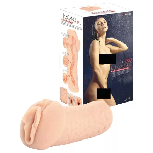 Kokos - realistisk masturbator vagina - naturfärg