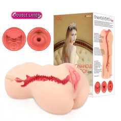   Kokos Onahole 001 XL - naturtrogen onanidocka / konstgjord vagina (natur)
