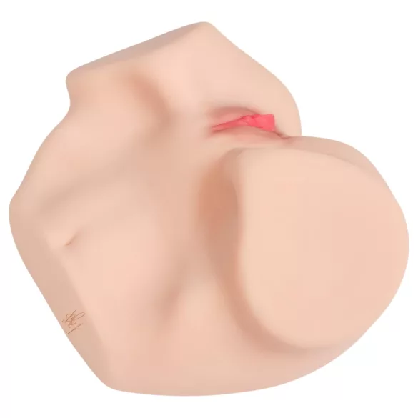 Kokos Maria - verklighetstrogen konstgjord vagina och anus i torsomodell (hudfärgad)