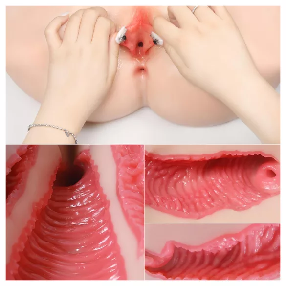 Kokos Vanilla 004 - realistisk torsomasturbator - naturfärg