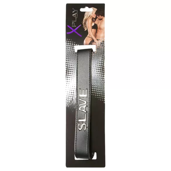 X-Play Slave - halsband för slav - justerbar - svart