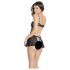Coquette - sexig polis babydoll (svart)