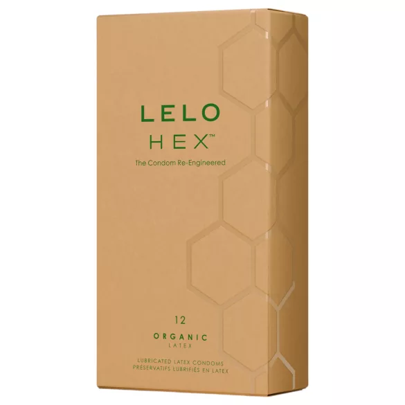 LELO Hex Organic - kondomer - extra tunn latex - 12 st