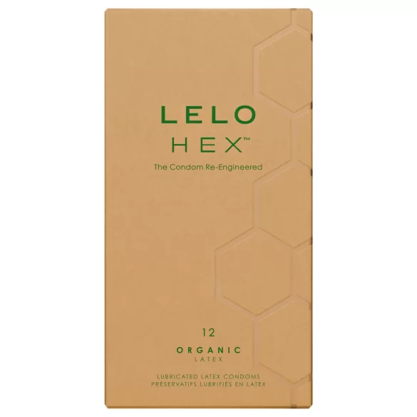 LELO Hex Organic - kondomer - extra tunn latex - 12 st
