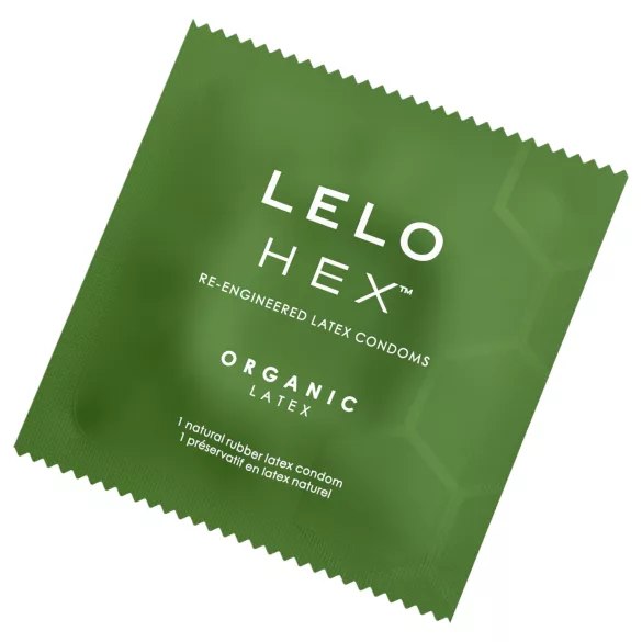 LELO Hex Organic - kondomer - extra tunn latex - 12 st