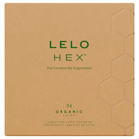 LELO Hex Organic - kondom - ekologisk latex - 36 st