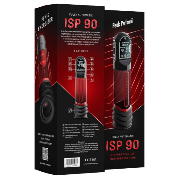 Peak Performa - automatisk penis­pump - infraröd - transparent