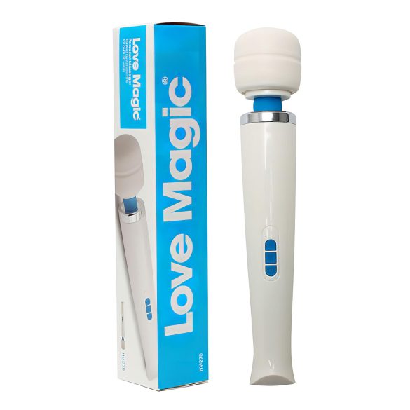 Love Magic Wand - uppladdningsbar massagevibrator (vit)