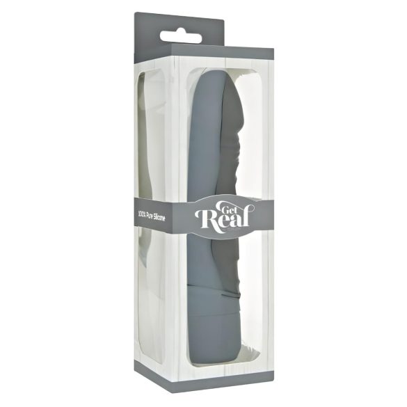 Klassisk Get Real - realistisk, silikonvibrator (svart)
