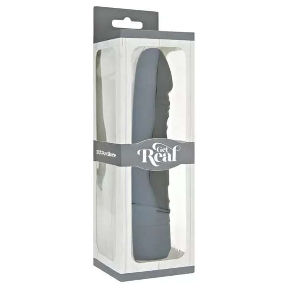 Classic Get Real - realistisk dildo vibrator - silikon - svart
