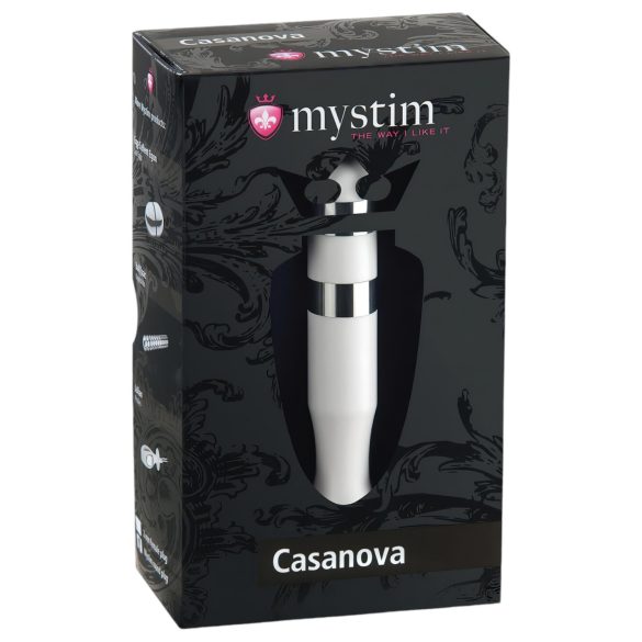 Mystim Casanova - Elektro-stavdildo (vit)