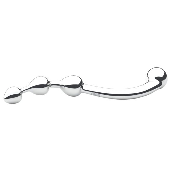 Njoy Fun Wand - metallanal- och G-punktdildo (silver)