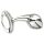 Njoy M - medium metall analplugg (silver)