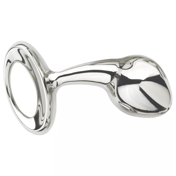 Njoy M - medelstor analplugg i metall (silver)
